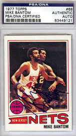 Mike Bantom Autographed 1977 Topps Card #68 New Jersey Nets PSA/DNA #83449121