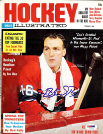 Henri Richard Autographed Hockey Illustrated Magazine Cover Montreal Canadiens PSA/DNA #U93589
