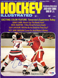 Marcel Dionne Autographed Hockey Illustrated Magazine Cover Detroit Red Wings PSA/DNA #U93886