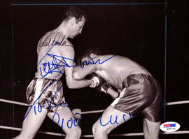 Paul Pender & Terry Downes Autographed 7x9 Photo "To John" PSA/DNA #Q95733