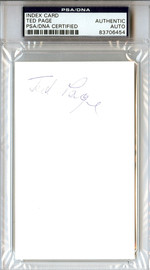 Ted Page Autographed 3x5 Index Card Negro League PSA/DNA #83706454