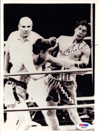 Carlos Monzon Autographed 6.5x9 Wire Photo PSA/DNA #Q90561