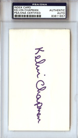 Kelvin Chapman Autographed 3x5 Index Card New York Mets PSA/DNA #83811657