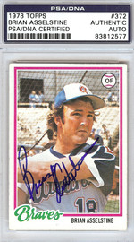 Biff Pocoroba Autographed 1978 Topps Card #296 Atlanta Braves SKU #213443