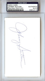 Johnny Sutton Autographed 3x5 Index Card Minnesota Twins, St. Louis Cardinals PSA/DNA #83814115