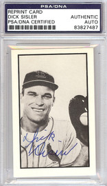 Dick Sisler Autographed 1953 Bowman Reprint Card #10 St. Louis Cardinals PSA/DNA #83827487