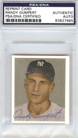 Randy Gumpert Autographed 1949 Bowman Reprint Card #87 Chicago White Sox PSA/DNA #83827985