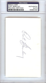 Curt Barclay Autographed 3x5 Index Card New York Giants PSA/DNA #83860364