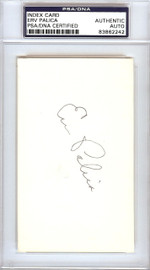 Erv Palica Autographed 3x5 Index Card Brooklyn Dodgers PSA/DNA #83862242