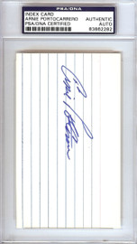 Arnie Portocarrero Autographed 3x5 Index Card Philadelphia A's PSA/DNA #83862282