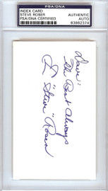 Emerson "Steve" Roser Autographed 3x5 Index Card New York Yankees "To Dave" PSA/DNA #83862374