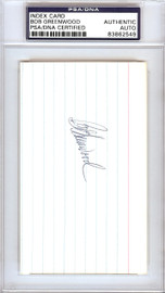 Bob Greenwood Autographed 3x5 Index Card Philadelphia Phillies PSA/DNA #83862549