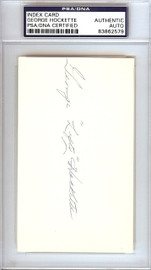 George "Lefty" Hockette Autographed 3x5 Index Card Boston Red Sox PSA/DNA #83862579