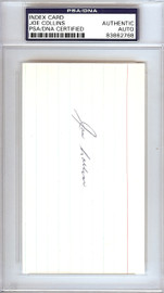 Joe Collins Autographed 3x5 Index Card New York Yankees PSA/DNA #83862768