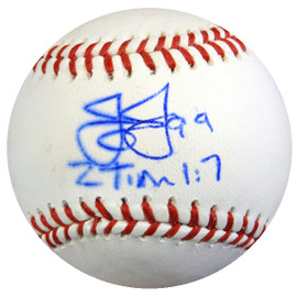 James Jones Autographed Official MLB Baseball Texas Rangers MCS Holo #42973