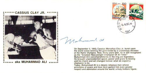 Muhammad Ali Autographed First Day Cover Vintage PSA/DNA #H47578