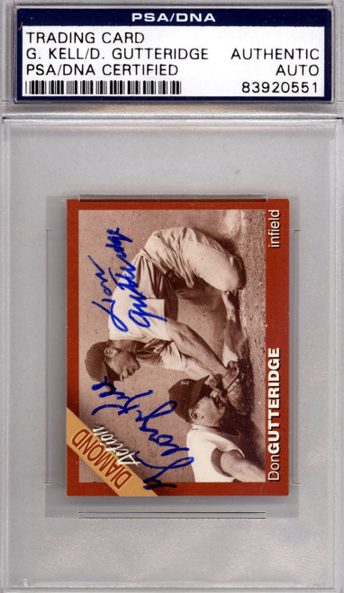 George Kell & Don Gutteridge Autographed Trading Card PSA/DNA #83920551