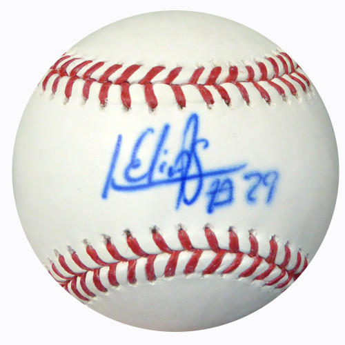 Roenis Elias Autographed Official MLB Baseball Boston Red Sox MCS Holo #43041