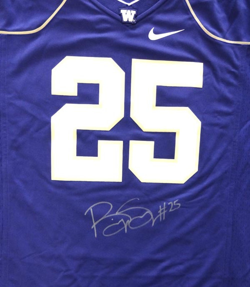 Washington Huskies Bishop Sankey Autographed Purple Nike Jersey Size L MCS Holo Stock #73078