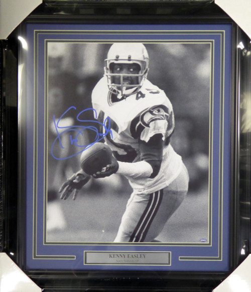 Kenny Easley Autographed Framed 16x20 Photo Seattle Seahawks MCS Holo Stock #107948