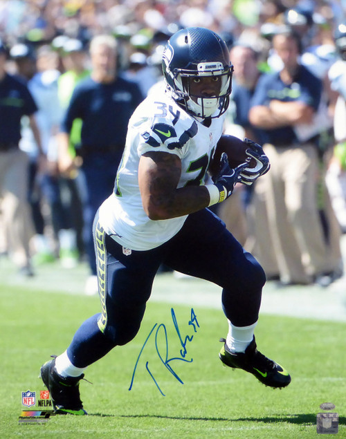 Thomas Rawls Autographed 16x20 Photo Seattle Seahawks MCS Holo Stock #113550