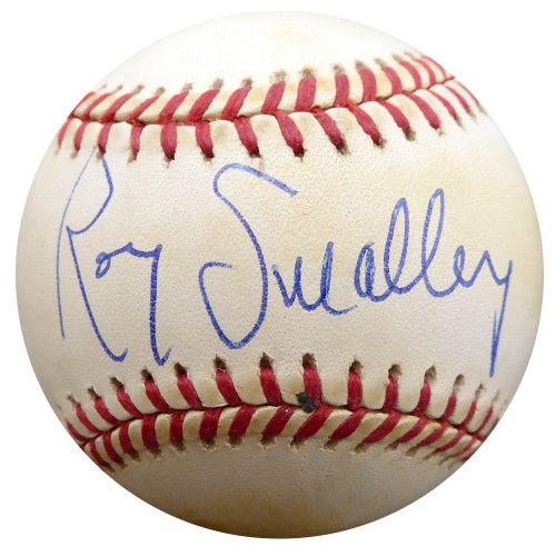 Roy Smalley Sr. Autographed Official NL Baseball Milwaukee Braves, Chicago Cubs Beckett BAS #F27490