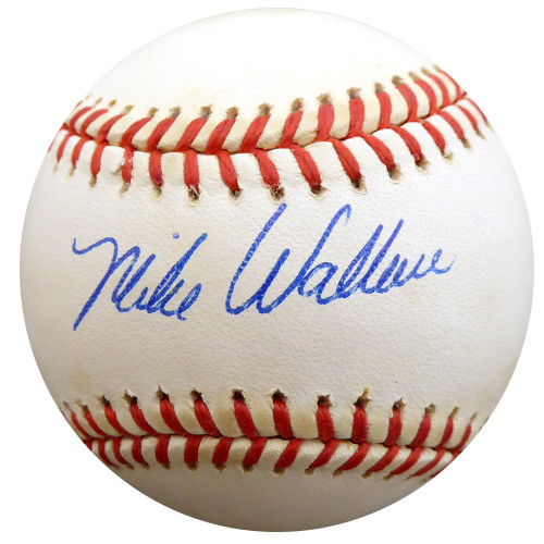 Mike Wallace Autographed Official NL Baseball New York Yankees, St. Louis Cardinals Beckett BAS #F27816