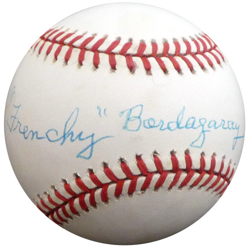 "Frenchy" Bordagary Autographed Official NL Baseball Brooklyn Dodgers Beckett BAS #F26215