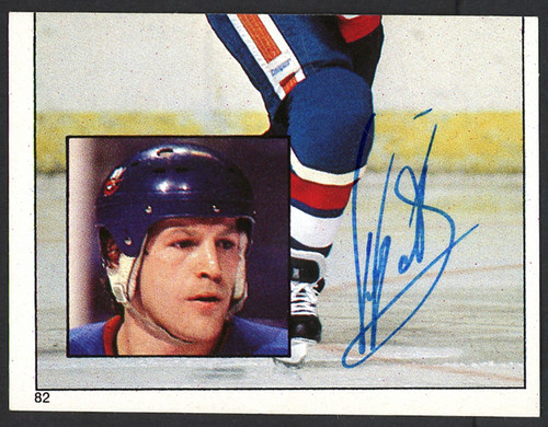 Denis Potvin Autographed 1983-84 Topps Sticker Card #82 New York Islanders SKU #154083