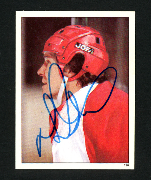 Darryl Sittler Autographed 1982-83 Topps Sticker Card #114 Philadelphia Flyers SKU #154111