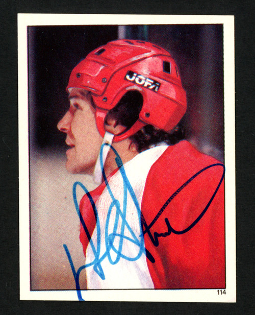 Darryl Sittler Autographed 1982-83 Topps Sticker Card #114 Philadelphia Flyers SKU #154112