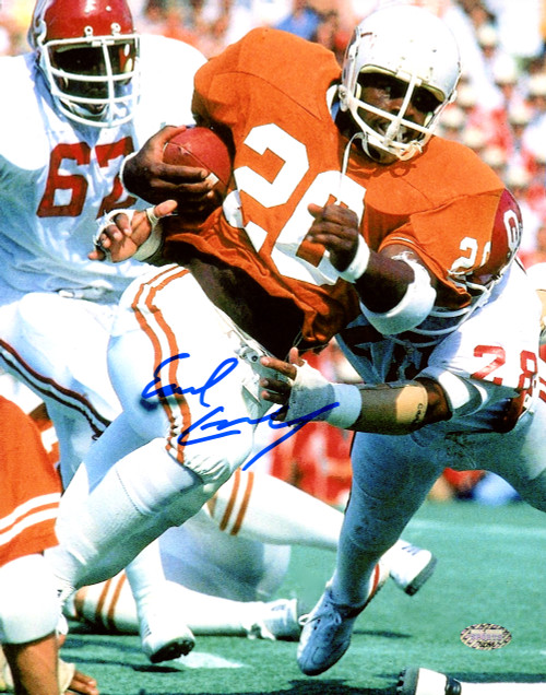 Earl Campbell Autographed 8x10 Photo Texas Longhorns MCS Holo Stock #159225