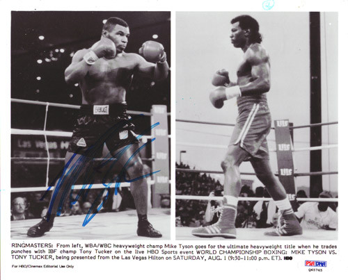 MIKE TYSON vs BUSTER DOUGLAS 8X10 PHOTO BOXING PICTURE