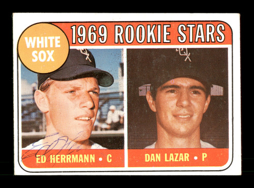Ed Herrmann Autographed 1969 Topps Rookie Card #439 Chicago White Sox SKU #167027