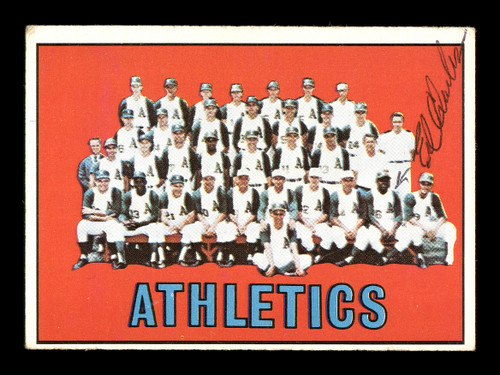 Ed Charles Autographed 1967 Topps Card #262 Kansas City A's SKU #167100