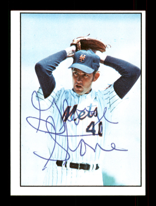 George Stone Autographed 1975 SSPC Card #13 New York Mets Regional Issue SKU #172060