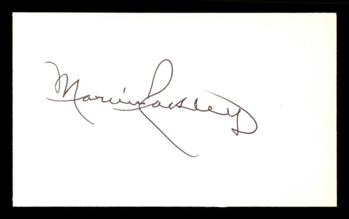 Marvin Rackley Autographed 3x5 Index Card Brooklyn Dodgers SKU #174229