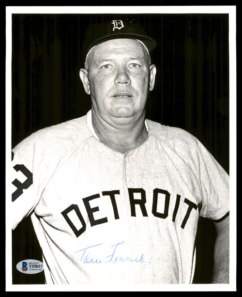 Tom Ferrick Autographed 8x10 Photo Detroit Tigers Vintage Signature Beckett BAS #T55037