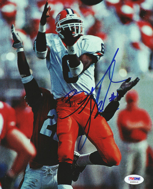 Brandon Lloyd Autographed 8x10 Photo Illinois Fighting Illini PSA/DNA #S35513