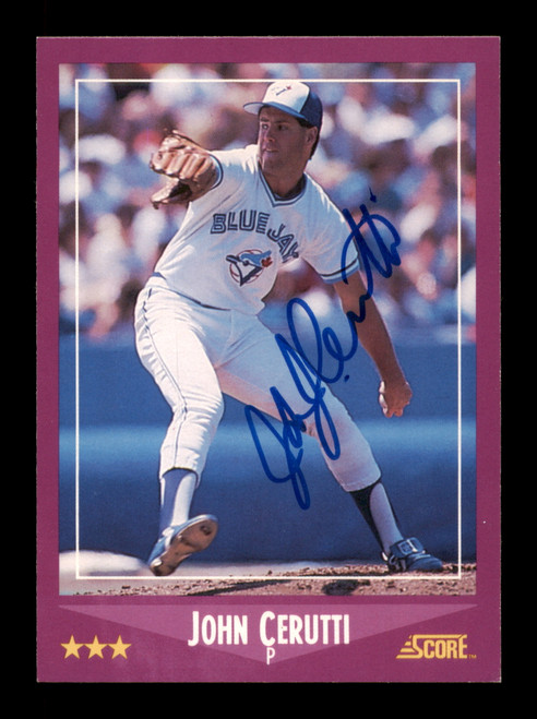 John Cerutti Autographed 1988 Score Card #98 Toronto Blue Jays SKU #188380