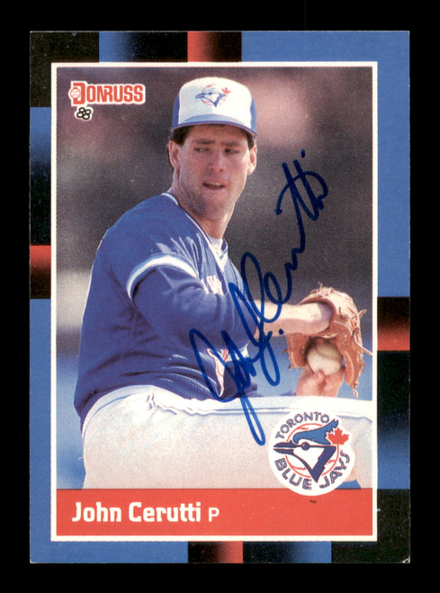 John Cerutti Autographed 1988 Donruss Card #321 Toronto Blue Jays SKU #188515