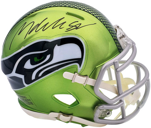 Michael Dickson Autographed Seattle Seahawks Flash Green Speed Mini Helmet MCS Holo Stock #200271