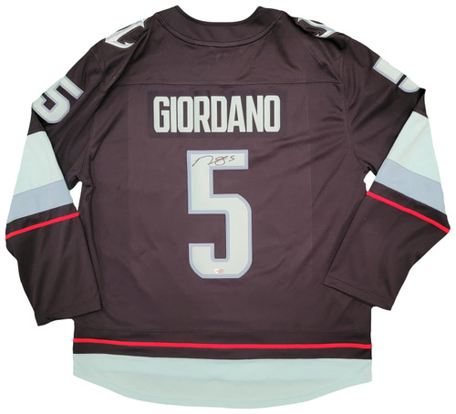 Seattle Kraken Mark Giordano Autographed Navy Fanatics Breakaway Jersey Size XL Inaugural Season & Captain Patch Fanatics Holo Stock #202335