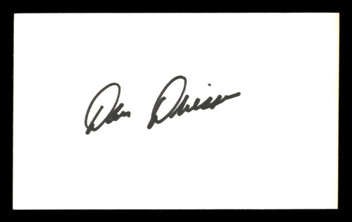 Dan Driessen Autographed 3x5 Index Card Cincinnati Reds SKU #205384