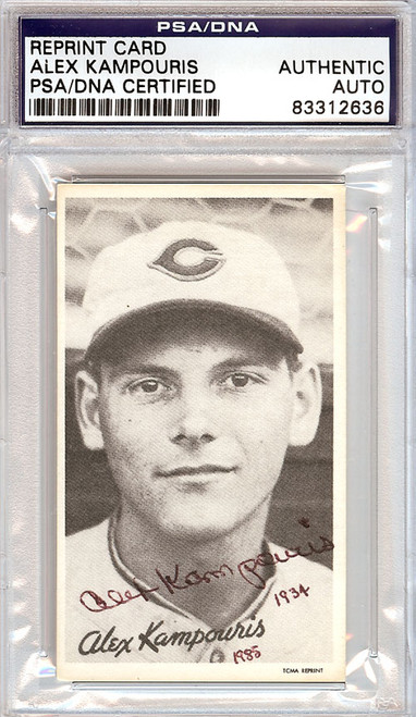 Alex Kampouris Autographed TCMA Reprint Card Cincinnati Reds PSA/DNA #83312636