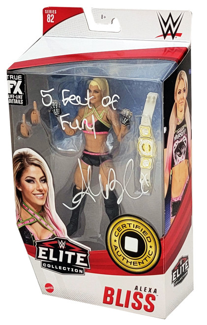 Alexa Bliss Autographed WWE Elite Collection #82 Action Figure "5 Feet Of Fury" Beckett BAS Witness Stock #208700