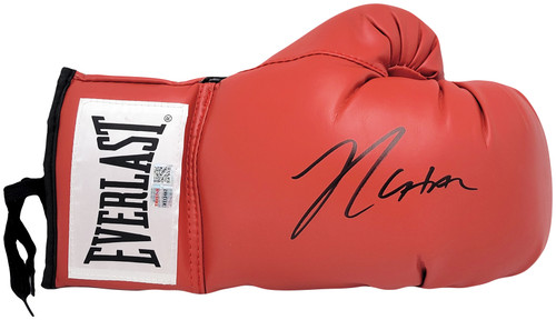 Julio Cesar Chavez Sr. Autographed Red Everlast Boxing Glove Right Hand TriStar Holo Stock #208803