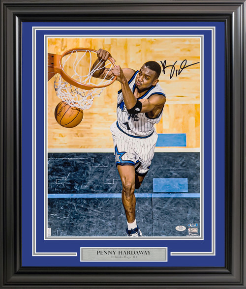 Anfernee "Penny" Hardaway Autographed Framed 16x20 Photo Orlando Magic PSA/DNA Stock #209437