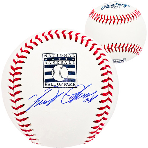Miguel Cabrera Autographed Official Hall Of Fame HOF Logo Baseball Detroit Tigers Beckett BAS Witness Stock #212234