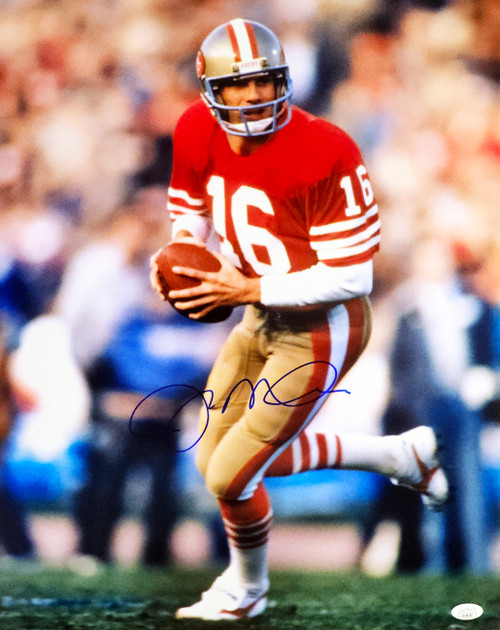 Joe Montana Autographed 16x20 Photo San Francisco 49ers JSA Stock #216967